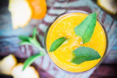 Yaz içki turuncu mousse stevia