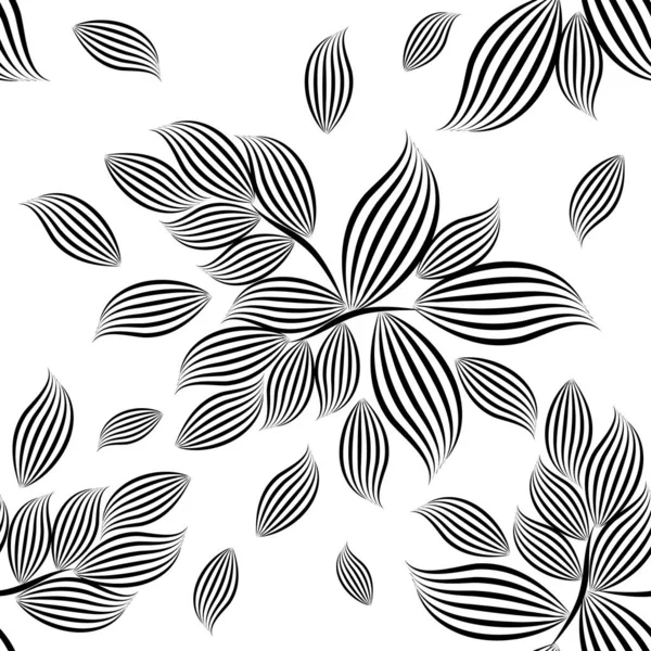 Le fond sans couture est des fleurs monochromes. Vecteur — Image vectorielle