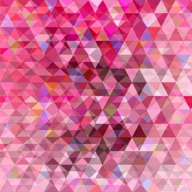 Arka plan elmaslar ve üçgenlerden oluşuyor. Vektör illüstrasyonu