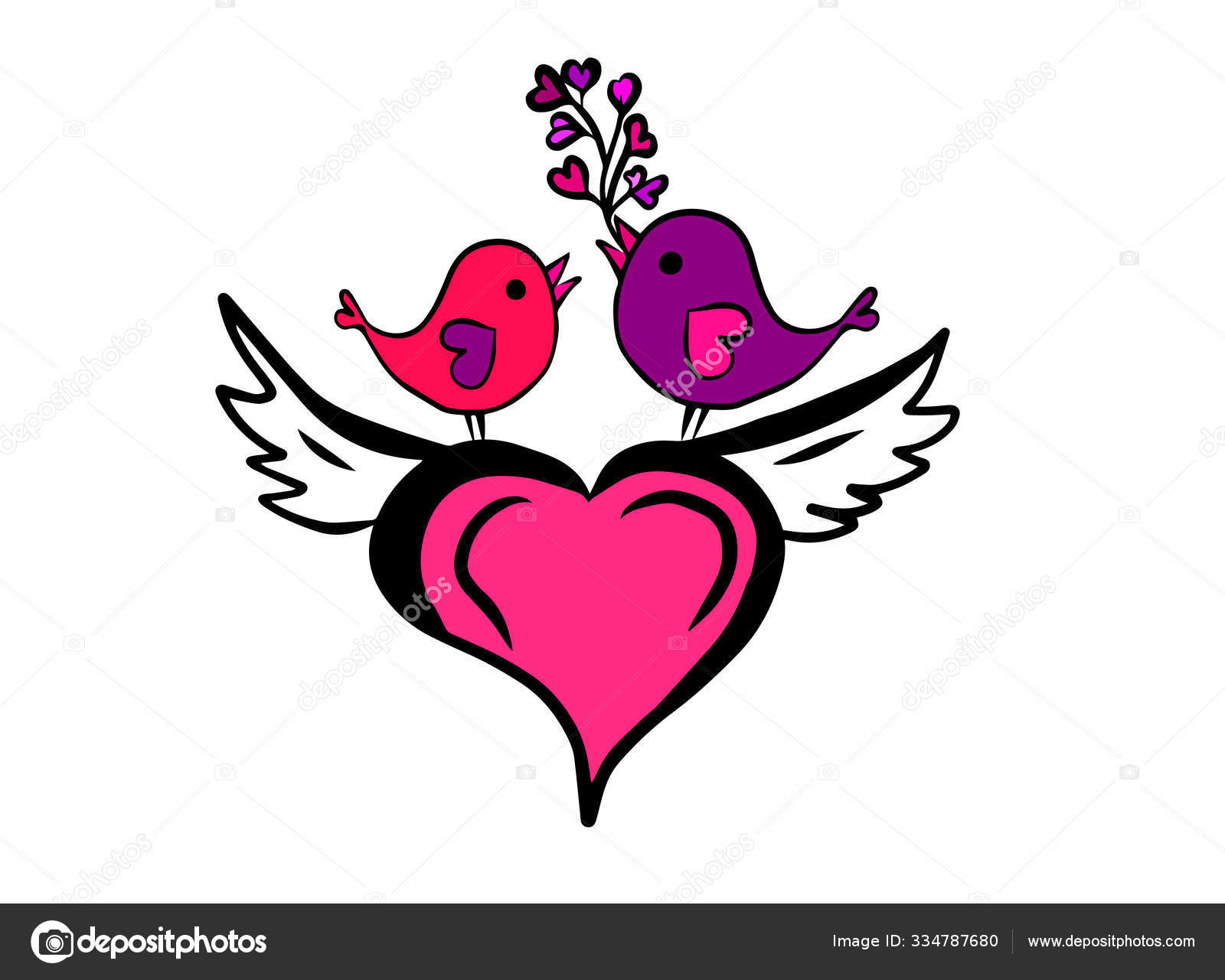 Corazon De Los Amantes De La Avesストックベクター ロイヤリティフリーcorazon De Los Amantes De La Avesイラスト ページ 8 Depositphotos