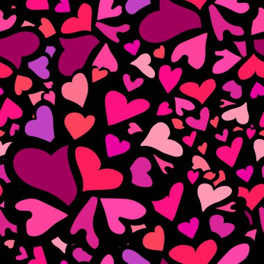 Kalplerden kusursuz bir geçmiş. Vektör illüstrasyonu