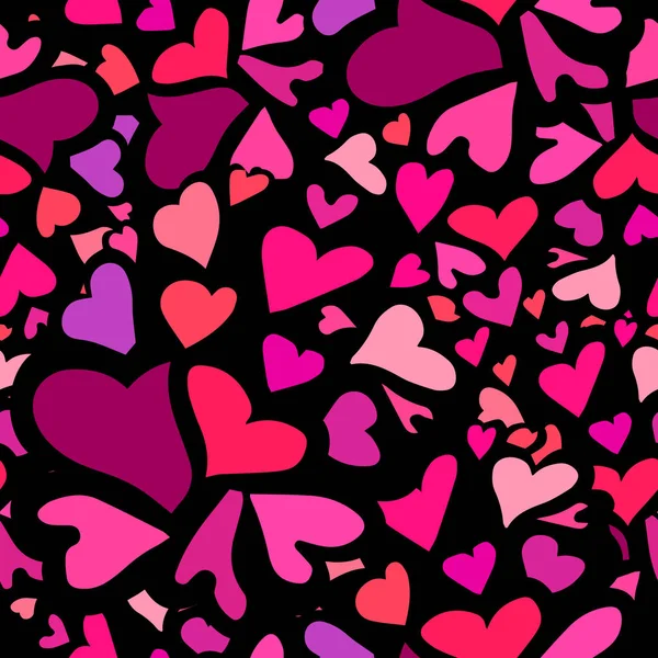 A seamless background from hearts. Vector illustration — Stock Vector