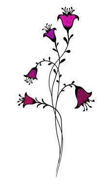 Çiçek çanı. Vektör illüstrasyonu