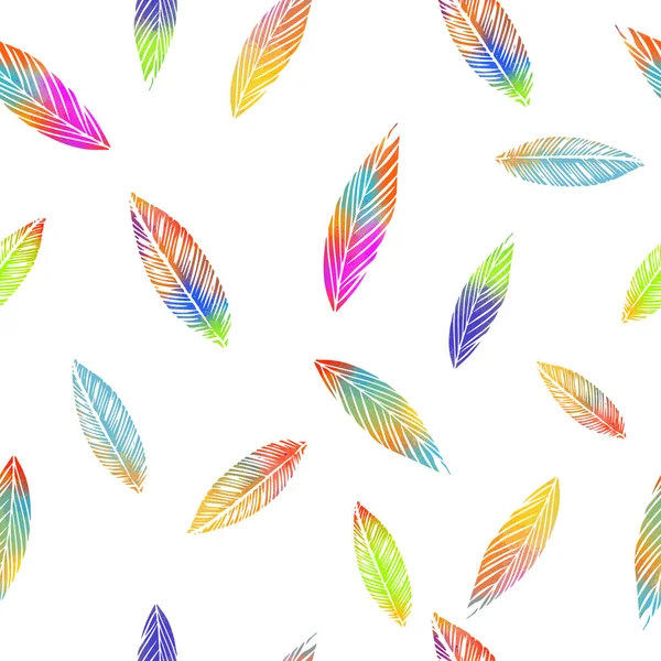 Fond Sans Couture Avec Des Feuilles Multicolores Tombantes Illustration Vectorielle — Image vectorielle