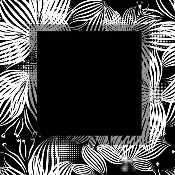 Marco cuadrado de colores abstractos monocromáticos. Ilustración vectorial — Vector de stock