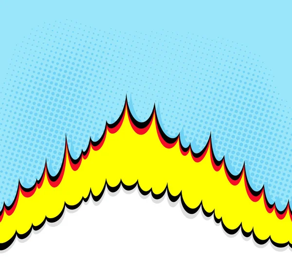 Boom. Comic-Explosion Hintergrund — Stockvektor