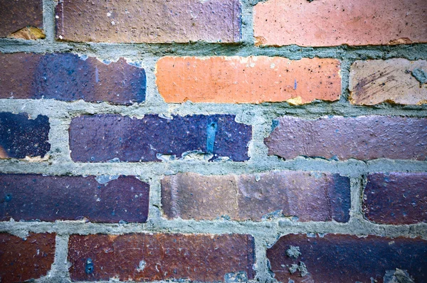 Groothoekzicht Een Oude Muur Verlaten Fabrieksgebouw — Stockfoto