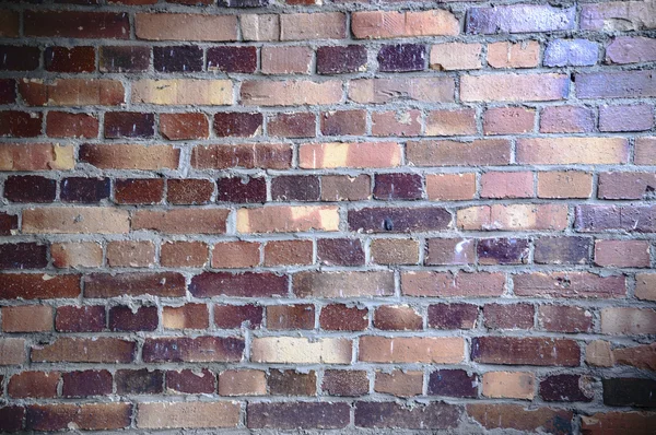 Groothoekzicht Een Oude Muur Verlaten Fabrieksgebouw — Stockfoto