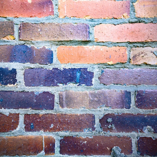 Groothoekzicht Een Oude Muur Verlaten Fabrieksgebouw — Stockfoto