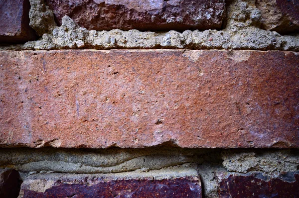 Wide Angle View Old Wall Abandoned Factory Building — Stock Photo, Image