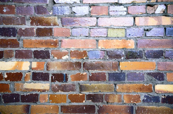 Groothoekzicht Een Oude Muur Verlaten Fabrieksgebouw — Stockfoto