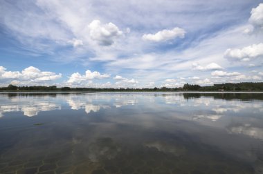 Mavi gökyüzü, doğal bulutlar, doğa serisi