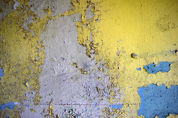 Groothoekzicht Een Oude Muur Verlaten Fabrieksgebouw — Stockfoto