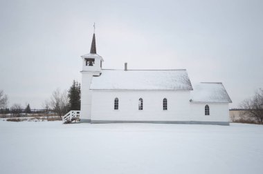 bir soğuk kış gününde binanın tarihi mimarisi