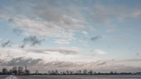 Cielo Blu Nuvole Naturali Serie Natura — Foto Stock