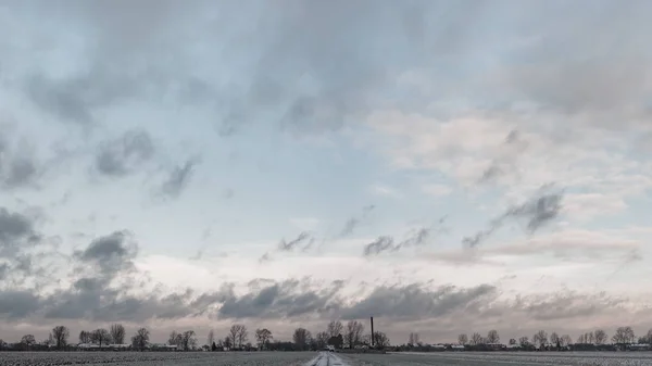 Cielo Blu Nuvole Naturali Serie Natura — Foto Stock