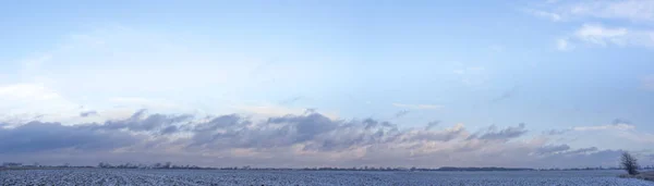 Cielo Blu Nuvole Naturali Serie Natura — Foto Stock