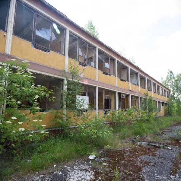 Ruiner Från Mycket Förorenad Industrifabrik Industriserie — Stockfoto