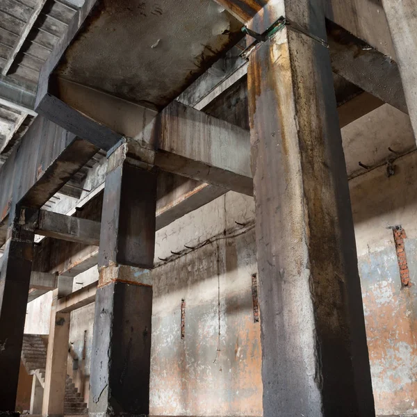 Ruins Very Heavily Polluted Industrial Factory Industrial Series — Stock Photo, Image