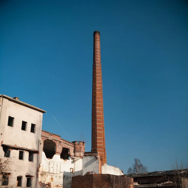 Rovine Una Fabbrica Industriale Molto Inquinata Serie Industriale — Foto Stock