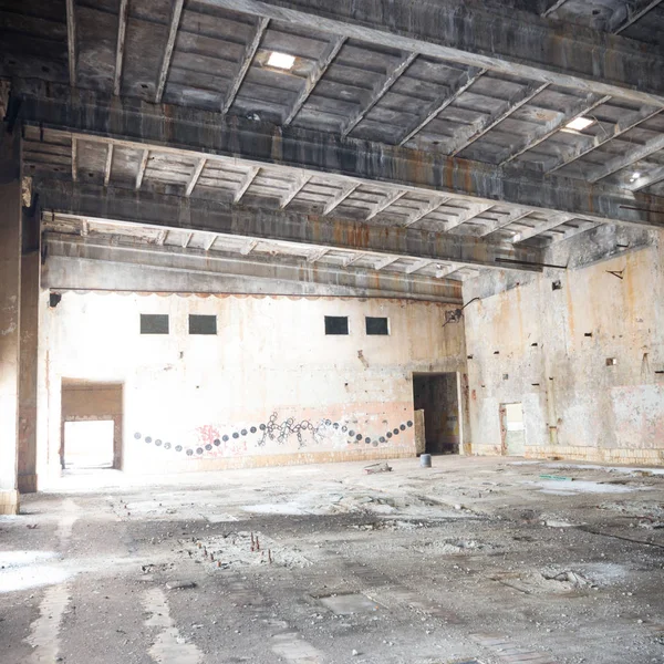 Ruinas Una Fábrica Industrial Muy Contaminada Serie Industrial — Foto de Stock