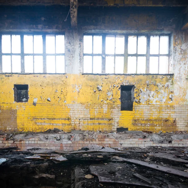 Ruins industrial factory — Stock Photo, Image