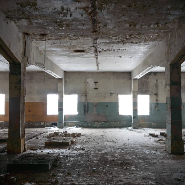 Ruins industrial factory — Stock Photo, Image