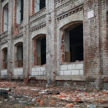 kalıntılar endüstriyel fabrika
