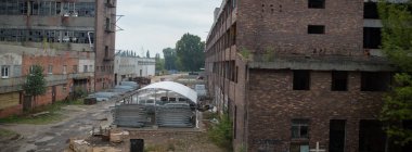 kalıntılar endüstriyel fabrika
