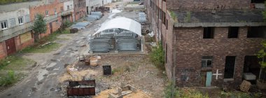 kalıntılar endüstriyel fabrika