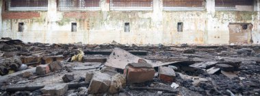 kalıntılar endüstriyel fabrika