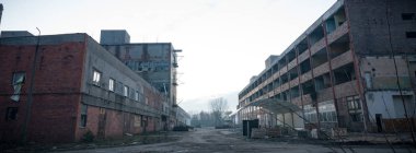 kalıntılar endüstriyel fabrika