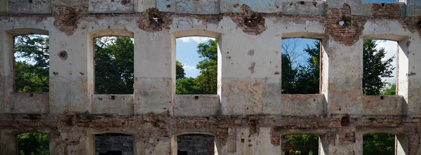 Rovine fabbrica industriale — Foto Stock