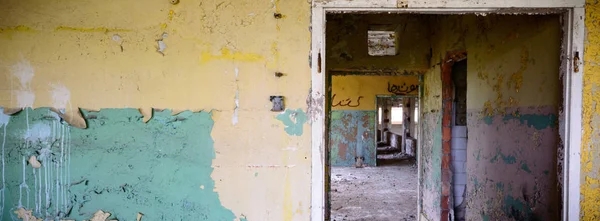 Ruins Very Heavily Polluted Industrial Factory Industrial Series — Stock Photo, Image