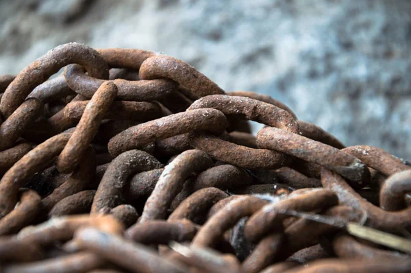 Cadenas Son Solo Tan Fuertes Como Eslabón Más Débil Serie — Foto de Stock