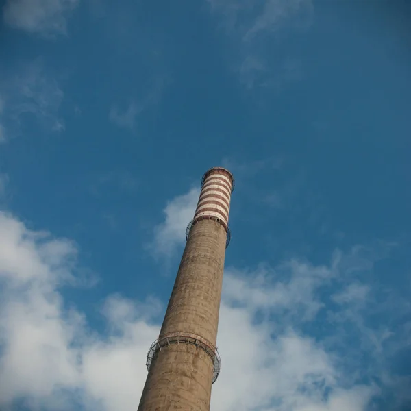 Ruínas Uma Fábrica Industrial Muito Poluída Série Industrial — Fotografia de Stock