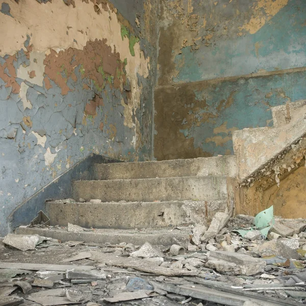 Ruinas Una Fábrica Industrial Muy Contaminada Serie Industrial — Foto de Stock