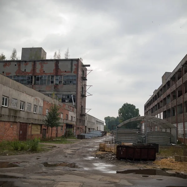 Ruins Very Heavily Polluted Industrial Factory Industrial Series — Stock Photo, Image