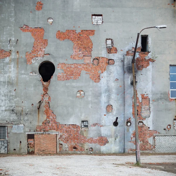 Ruïnes Van Een Zeer Sterk Vervuilde Industriële Fabriek Industriële Series — Stockfoto