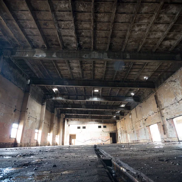 Ruinas Una Fábrica Industrial Muy Contaminada Serie Industrial —  Fotos de Stock