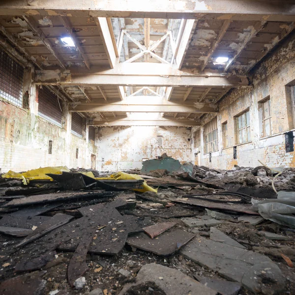 Ruins Very Heavily Polluted Industrial Factory Industrial Series — Stock Photo, Image