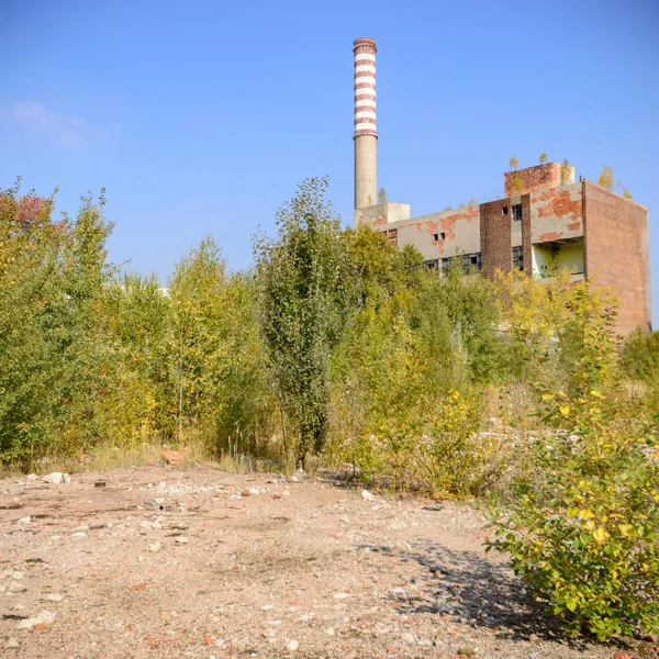 Ruins Very Heavily Polluted Industrial Factory Industrial Series — Stock Photo, Image