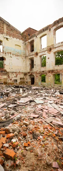 Ruinas Una Fábrica Industrial Muy Contaminada Serie Industrial — Foto de Stock