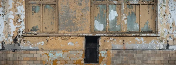 Ruïnes Van Een Zeer Sterk Vervuilde Industriële Fabriek Industriële Series — Stockfoto