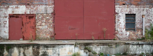 Ruínas Uma Fábrica Industrial Muito Poluída Série Industrial — Fotografia de Stock