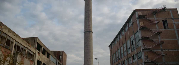 Rovine Una Fabbrica Industriale Molto Inquinata Serie Industriale — Foto Stock