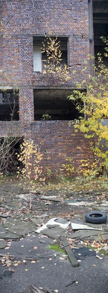 Ruins Very Heavily Polluted Industrial Factory Industrial Series — Stock Photo, Image