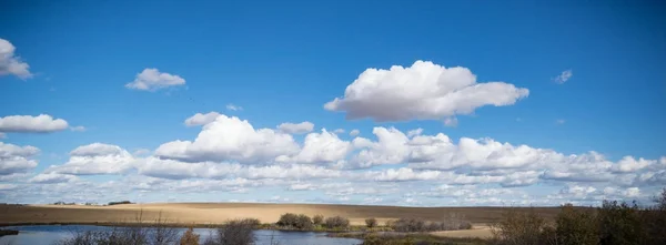 Pohled Železniční Trať Slunečného Dne — Stock fotografie