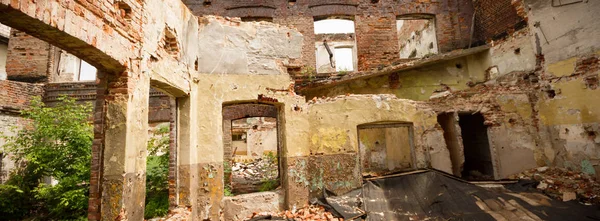 Ruines Une Usine Industrielle Très Polluée Série Industrielle — Photo