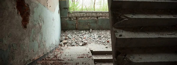 Ruinas Una Fábrica Industrial Muy Contaminada Serie Industrial — Foto de Stock